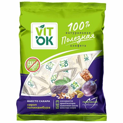 Конфеты VITok неглаз с топинамбуром 150гр м/у