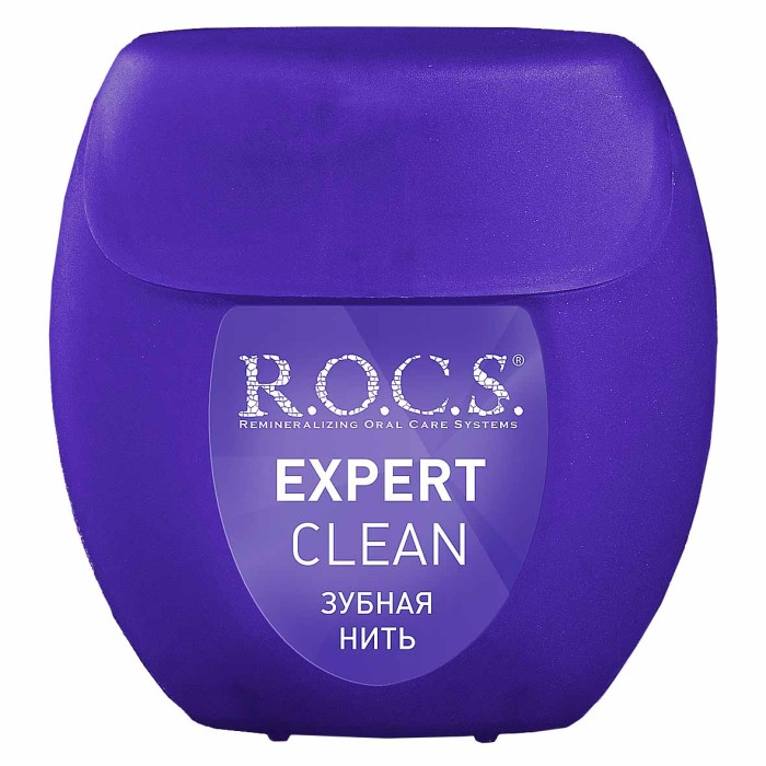Нить зубная R.O.C.S. Expert Clean вощеная 40м