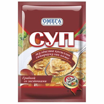 Суп Омега Грибной+звездочки 60гр м/у