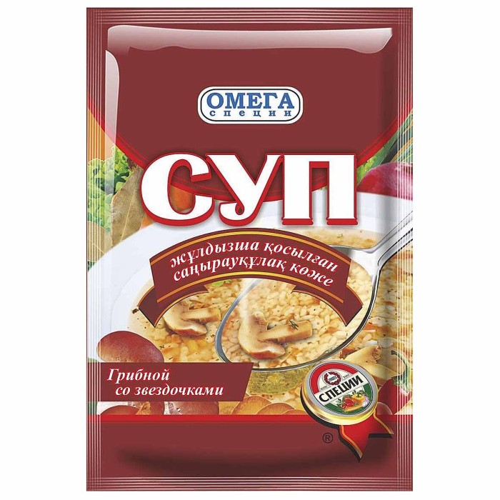 Суп Омега Грибной+звездочки 60гр м/у