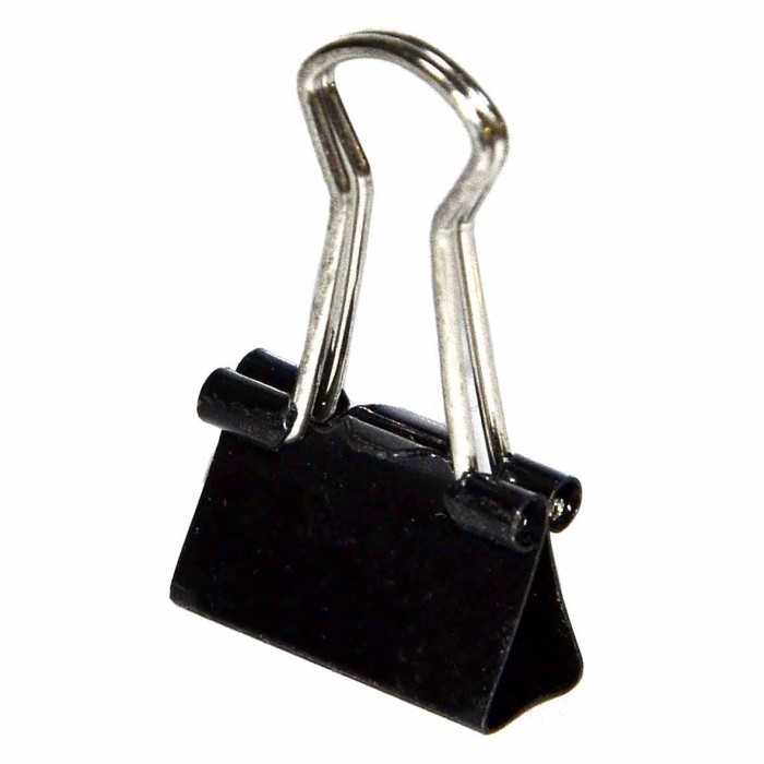 Зажим для бумаг черный 32мм