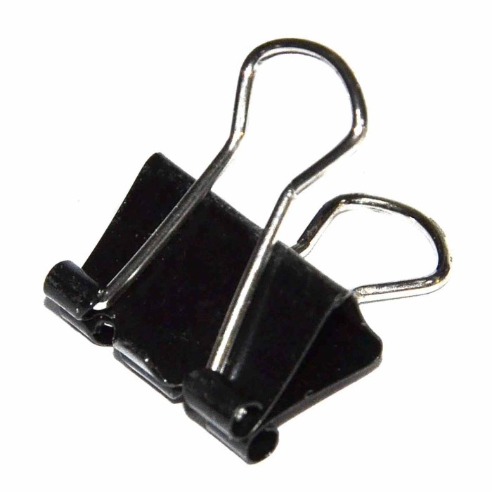 Зажим для бумаг черный 32мм