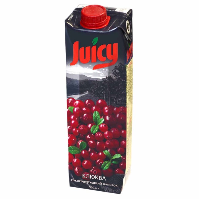 Нектар Juicy клюква 0,95л т/п