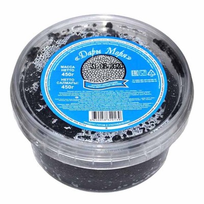 Икра Дары моря имитированная черная 450гр пэт