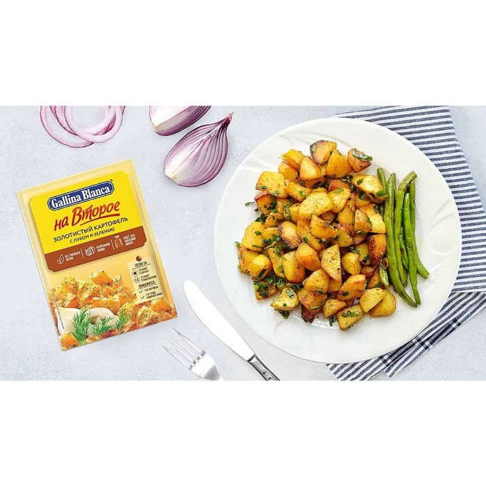 Смесь Gallina Blanca для приготовления золотистого картофеля с луком и зеленью 24гр м/у