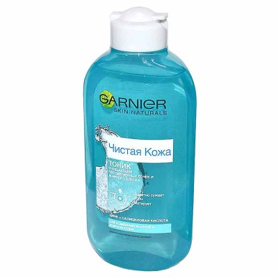 Тоник для лица Garnier Чистая кожа очищающий 200мл пэт