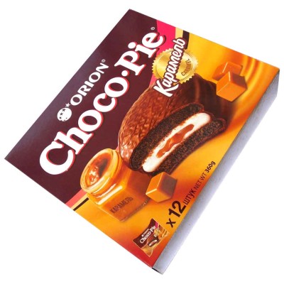 Печенье Choco-Pie Dark Caramel 12*30гр к/у