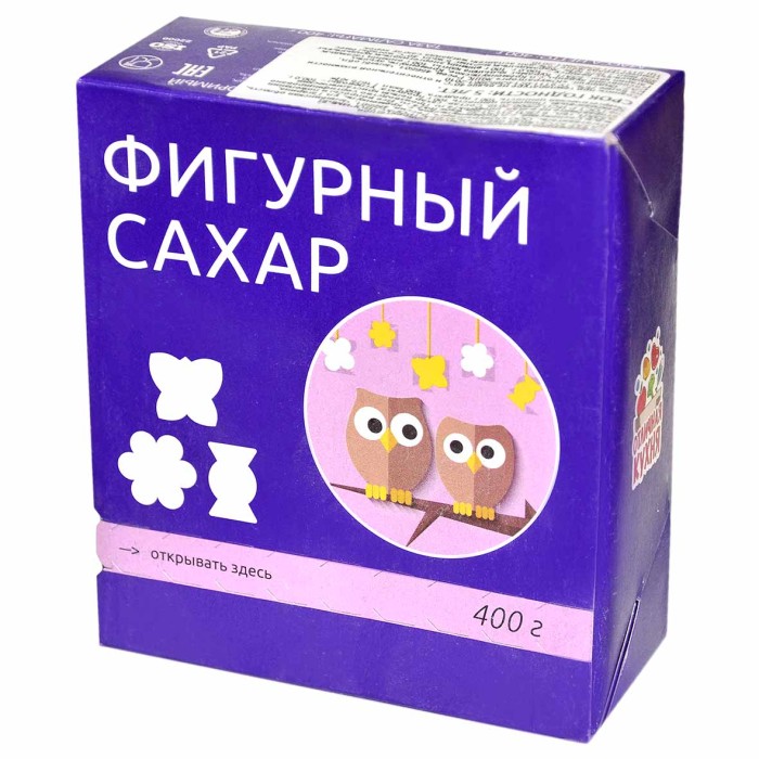 Сахар-рафинад Отличная кухня Детский фигурный 400гр к/у