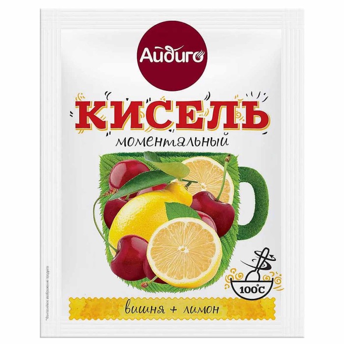 Кисель Айдиго вишня/лимон 30гр м/у