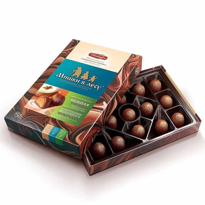 Конфеты Победа Мишки в лесу с вафельной крошкой 150гр к/у