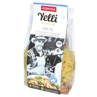 Паста Yelli по-тоскански с копченной паприкой и базиликом 180гр м/у