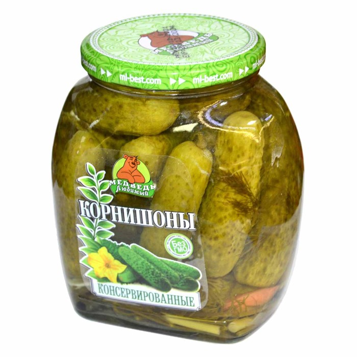 Корнишоны Медведь любимый 720мл ст/б