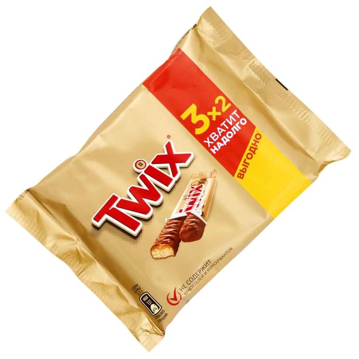 Батончик Twix мультипак 3*55гр м/у