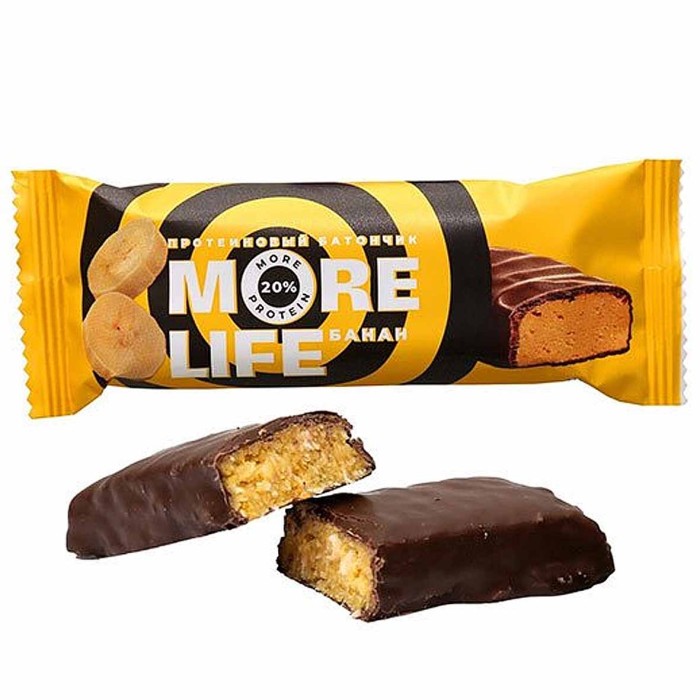 Батончик MoreLife банан 40гр м/у