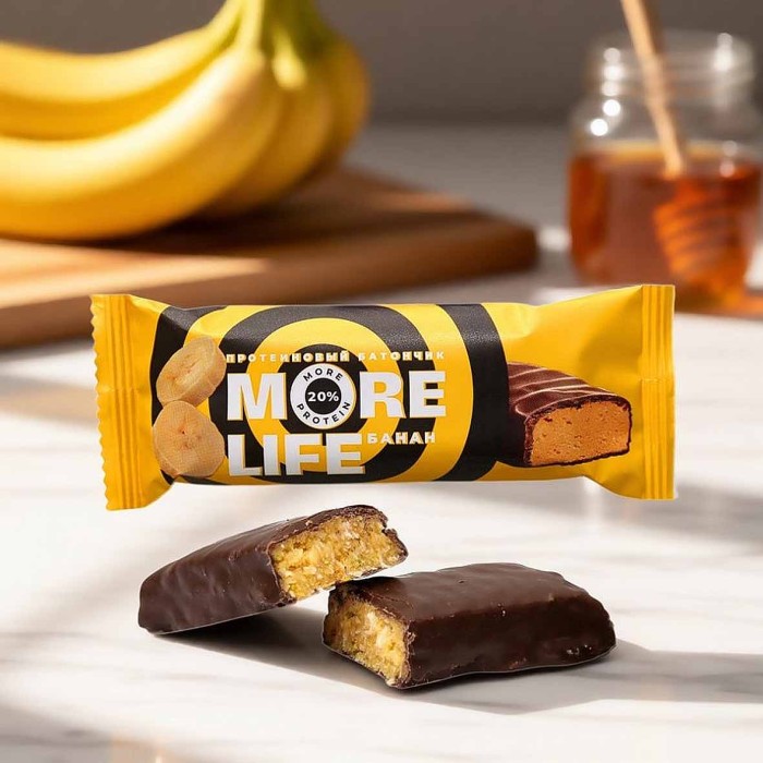Батончик MoreLife банан 40гр м/у