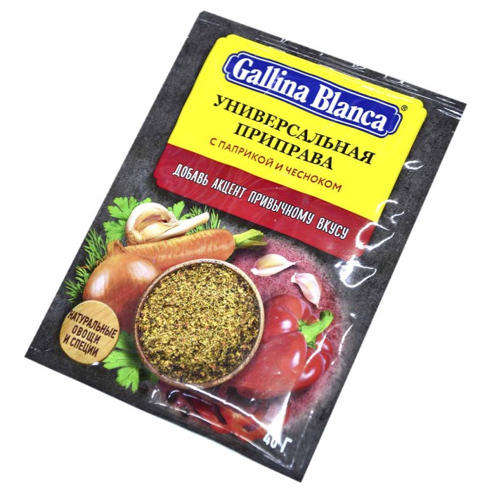 Приправа Gallina Blanca универсальная паприка-чеснок 40гр м/у