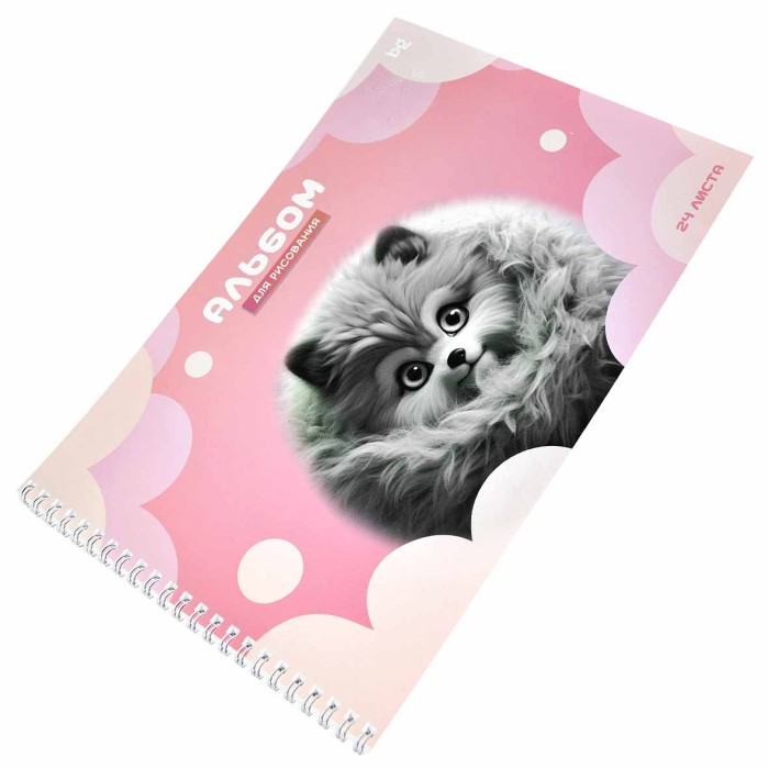 Альбом для рисования BG Пушистики 24л артАР12840