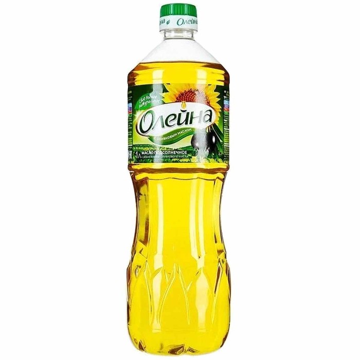 Масло подсолнечное Олейна Микс раф 1л пэт