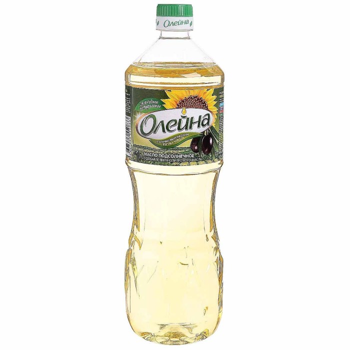 Масло подсолнечное Олейна Микс раф 1л пэт