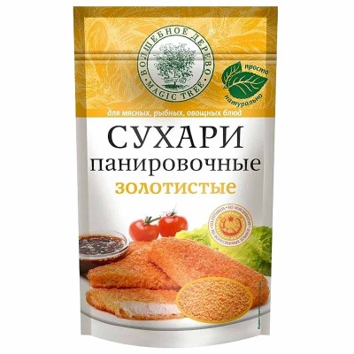 Сухари панировочные Волшебное дерево Золотистые 140гр д/п