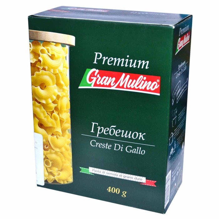Макароны Granmulino Premium гребешок 400гр к/у