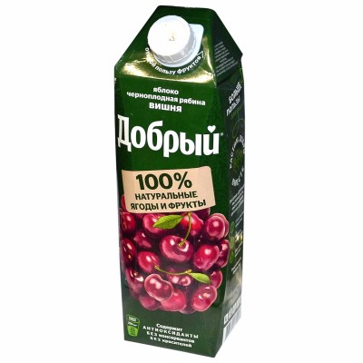 Нектар Добрый из яблок, черноплодной рябины и вишни 1л т/п