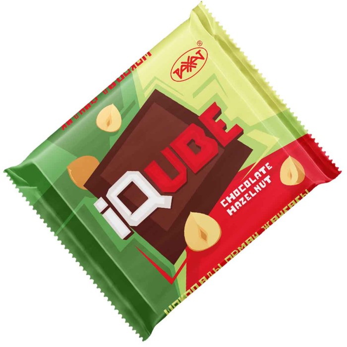 Шоколад IQube chocolate hazelnut 70гр м/у