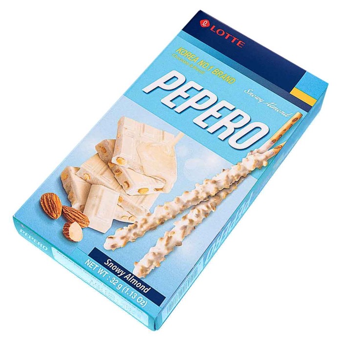 Печенье Pepero Snowy Almond 32гр к/у