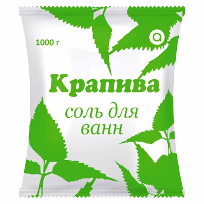 Соль для ванн Аромика Крапива 1кг м/у