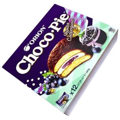Печенье Choco-Pie Black Currant 12*30гр к/у