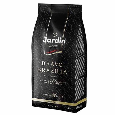 Кофе Jardin Bravo Brazilia жареный в зернах 250гр м/у