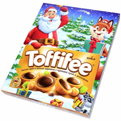 Конфеты Toffifee Новогодний Санта/Белки 250гр к/у