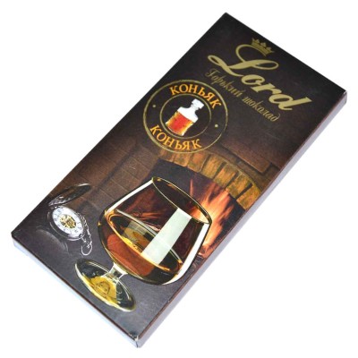 Шоколад Лорд Горький со вкусом коньяка 100гр м/у