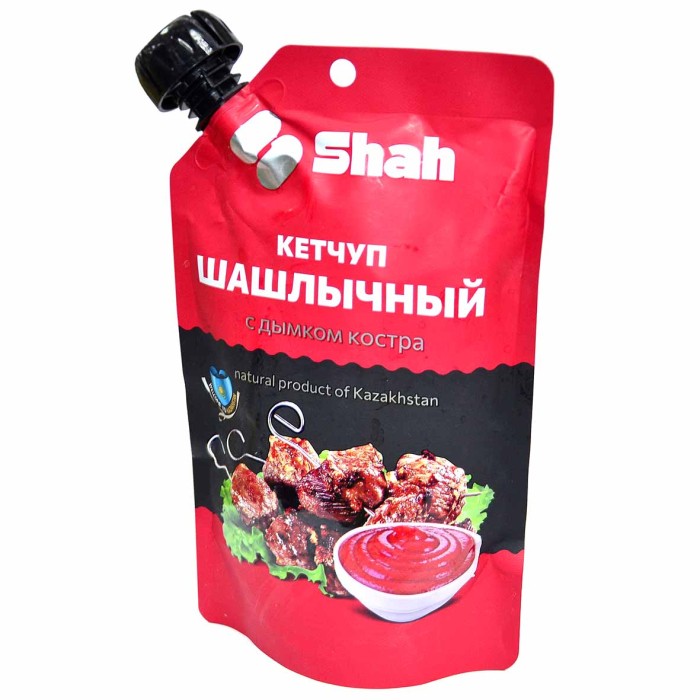 Кетчуп Shah Шашлычный с дымком  350гр д/п