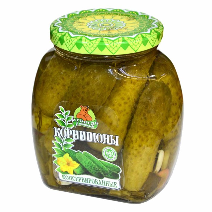Корнишоны Медведь любимый 500мл ст/б