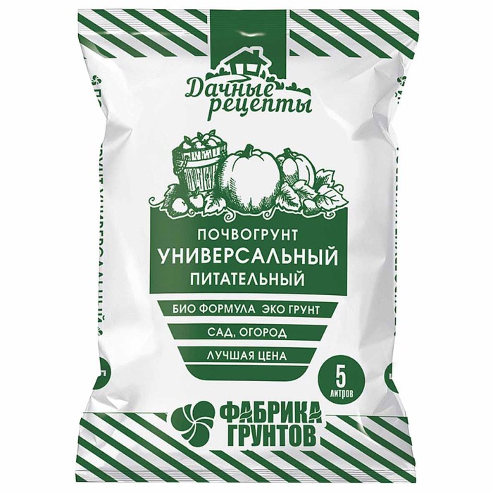 Почвогрунт Дачные Рецепты универсальный 5л м/у