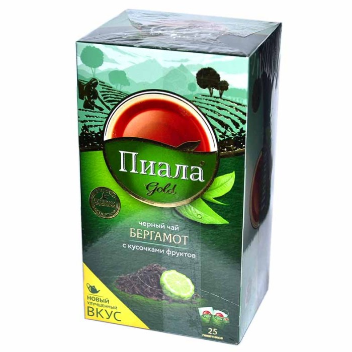 Чай Piala Gold Earl Grey 25*2гр фольга к/у