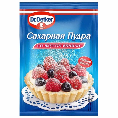 Пудра сахарная Dr.Oetker ваниль 80гр м/у