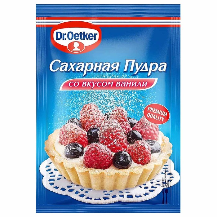 Пудра сахарная Dr.Oetker ваниль 80гр м/у