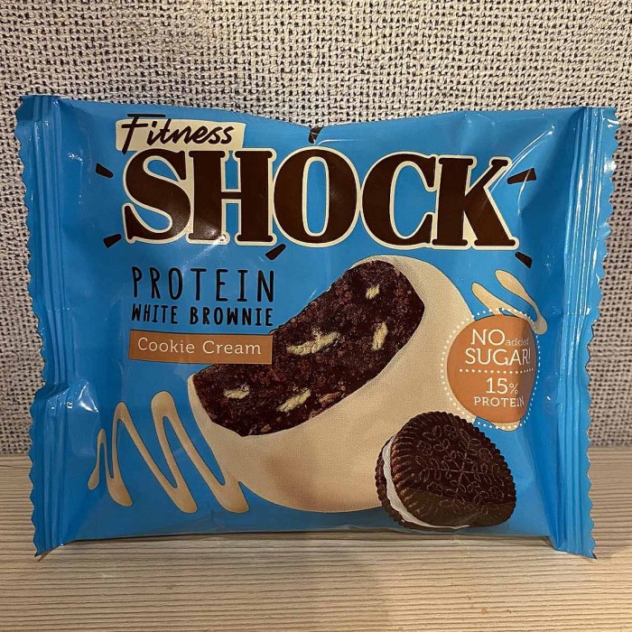 Пирожное протеиновое Fitness Shock White Browne глаз 50гр м/у