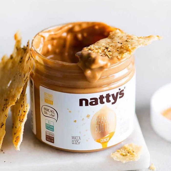 Паста арахисовая Nattys с арахисом и медом 325гр пэт