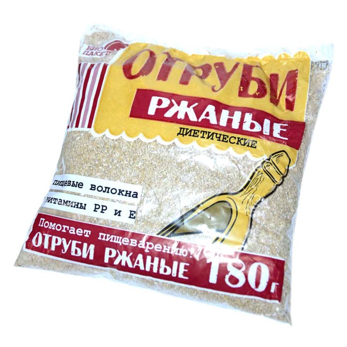 Отруби Диетические ржаные 180гр м/у