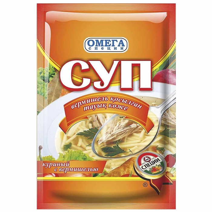 Суп Омега Курица+вермишель 60гр м/у