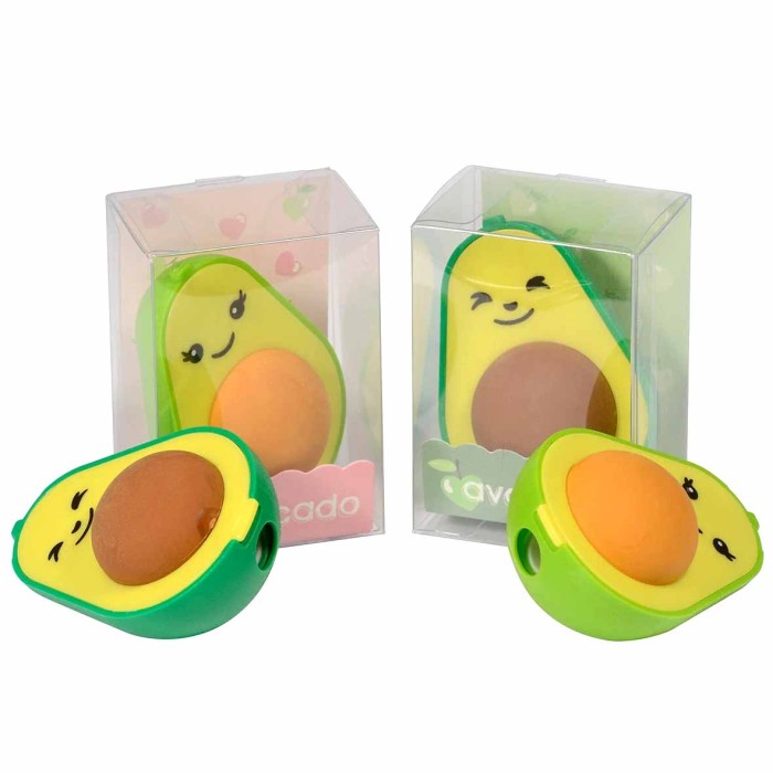 Точилка Bruto Visconti Авокадо с контейнером +ластик арт 35-0036