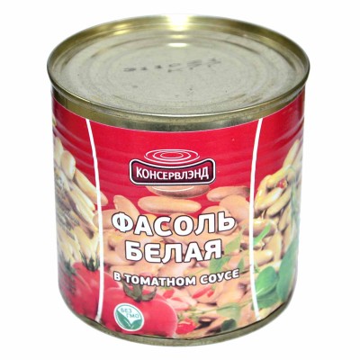 Фасоль Консервлэнд белая в т/с 425гр ж/б