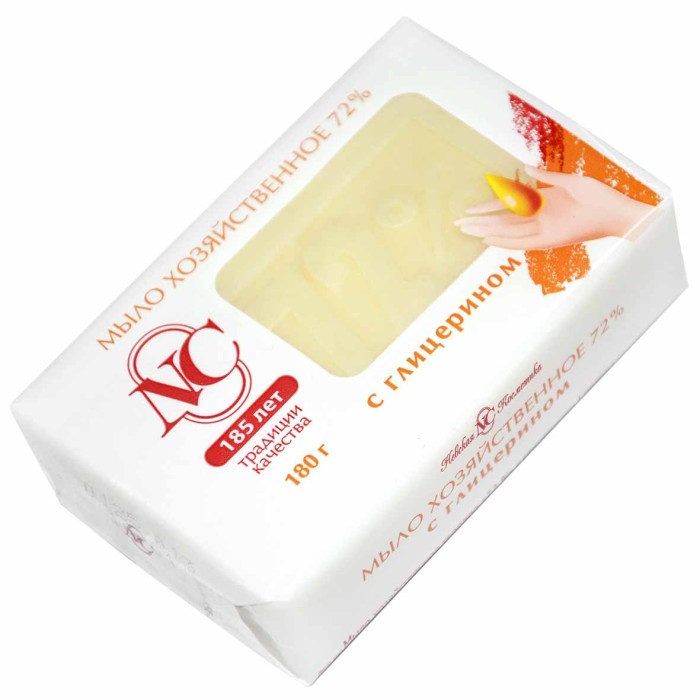 Мыло Невская косметика хозяйственное с глицерином 72% 180гр м/у
