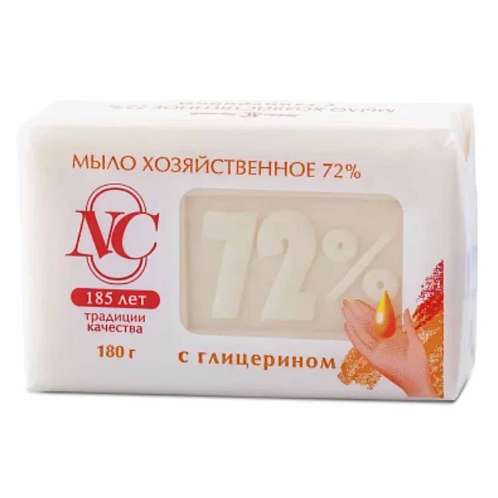 Мыло Невская косметика хозяйственное с глицерином 72% 180гр м/у