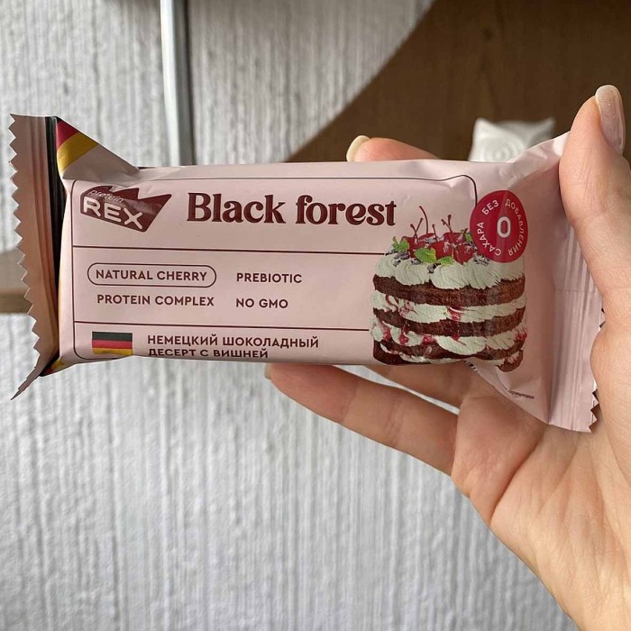 Пирожное протеиновое ProteinRex Черный лес 40гр м/у