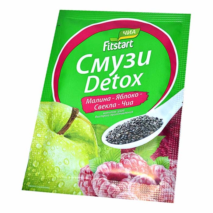 Смузи Fitstart Detox малина,яблоко,свекла,чиа 20гр м/у