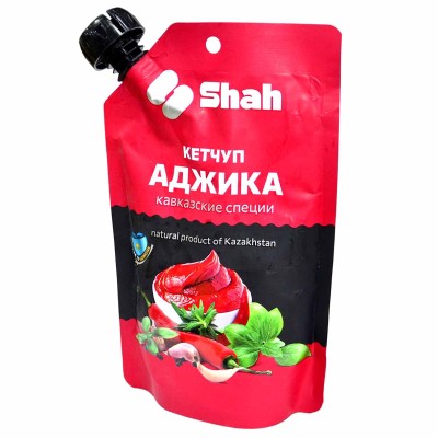 Кетчуп Shah Аджика с кавказскими специями 350гр д/п